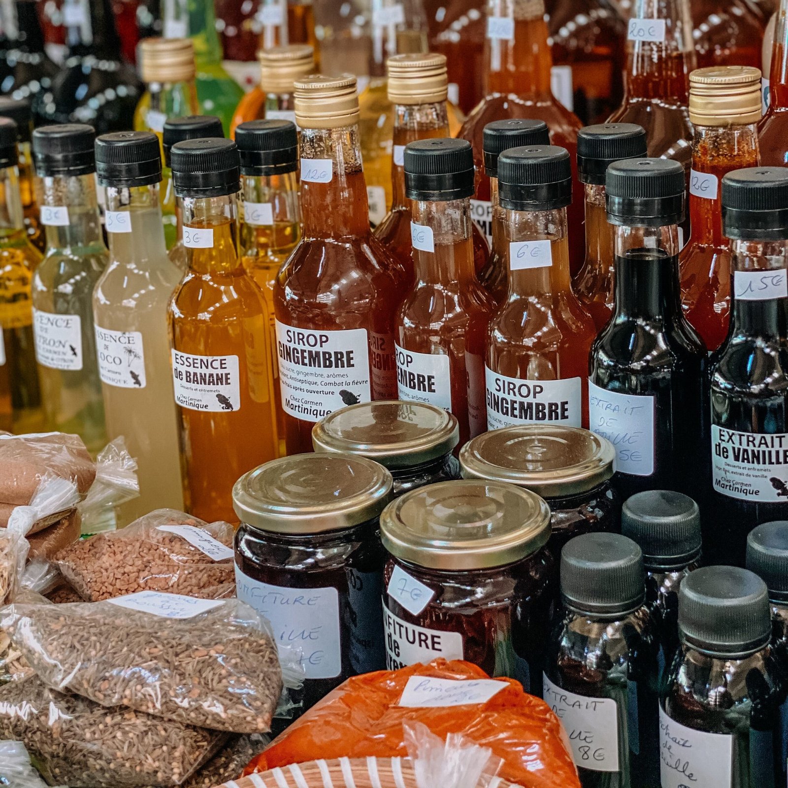 Local bottled and packaged food and drink products